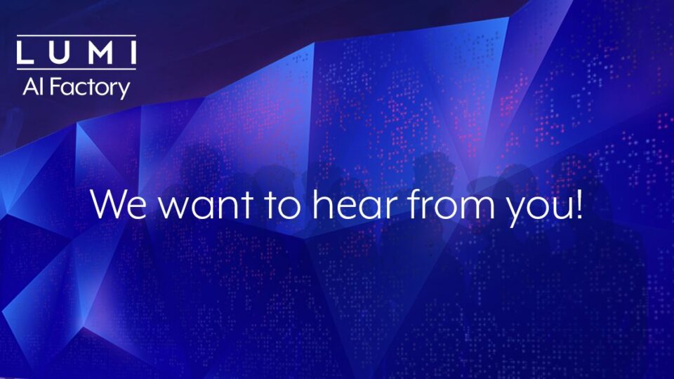 We want to hear from you!