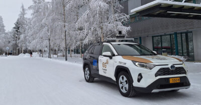 Research group's Toyota RAV4 research vehicle. Copyright: research group
